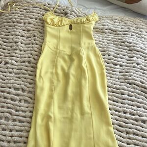 House of CB London Yellow midi dress size Small - New
